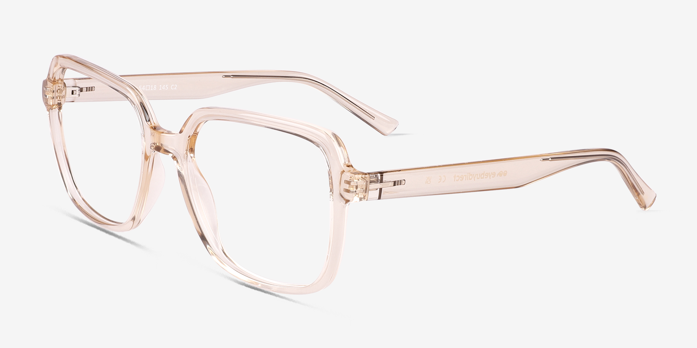 Acer Square Crystal Nude Full Rim Eyeglasses Eyebuydirect Canada