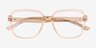 Acer Crystal Nude Eco-friendlyEyeglass Frames from EyeBuyDirect, Closed View
