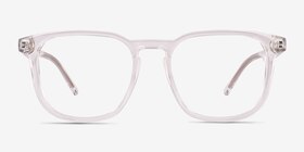 Banyan Shiny Clear Éco-responsable Montures de lunettes de vue d'EyeBuyDirect, Vue de Face