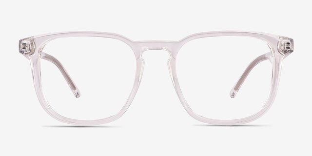 Banyan Shiny Clear Eco-friendlyEyeglass Frames from EyeBuyDirect, Front View