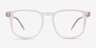Banyan Shiny Clear Eco-friendlyEyeglass Frames from EyeBuyDirect, Front View