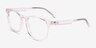 Banyan Shiny Clear Eco-friendlyEyeglass Frames from EyeBuyDirect, Angle View