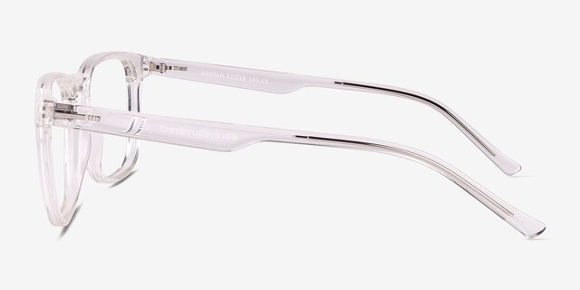 Banyan Shiny Clear Eco-friendlyEyeglass Frames from EyeBuyDirect, Side View