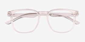 Banyan Shiny Clear Éco-responsable Montures de lunettes de vue d'EyeBuyDirect, Vue Rapprochée