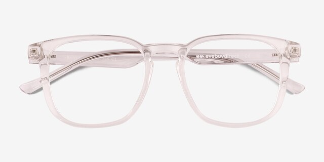 Banyan Shiny Clear Eco-friendlyEyeglass Frames from EyeBuyDirect, Closed View