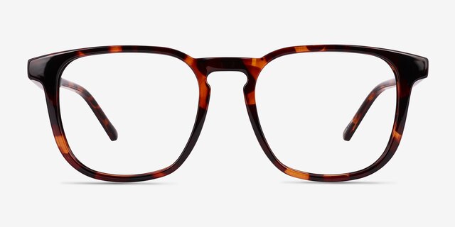 Banyan Shiny Tortoise Eco-friendlyEyeglass Frames from EyeBuyDirect, Front View