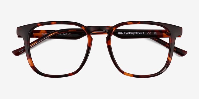 Banyan Shiny Tortoise Eco-friendlyEyeglass Frames from EyeBuyDirect, Closed View