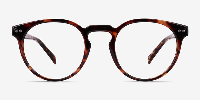 Oak Shiny Tortoise Eco-friendlyEyeglass Frames from EyeBuyDirect, Front View