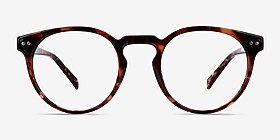 Oak Shiny Tortoise Éco-responsable Montures de lunettes de vue d'EyeBuyDirect, Vue de Face
