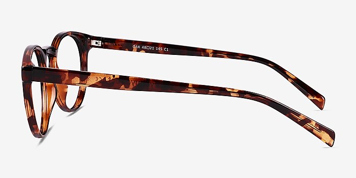 Oak Shiny Tortoise Plastic Eyeglass Frames from EyeBuyDirect