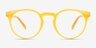 Oak Crystal Yellow Eco-friendlyEyeglass Frames from EyeBuyDirect, Front View