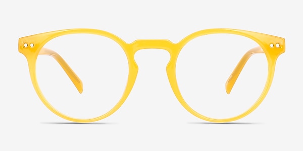 Oak Crystal Yellow Eco-friendly Eyeglass Frames