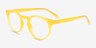 Oak Crystal Yellow Eco-friendlyEyeglass Frames from EyeBuyDirect, Angle View
