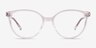 Tilia Shiny Clear Eco-friendlyEyeglass Frames from EyeBuyDirect, Front View