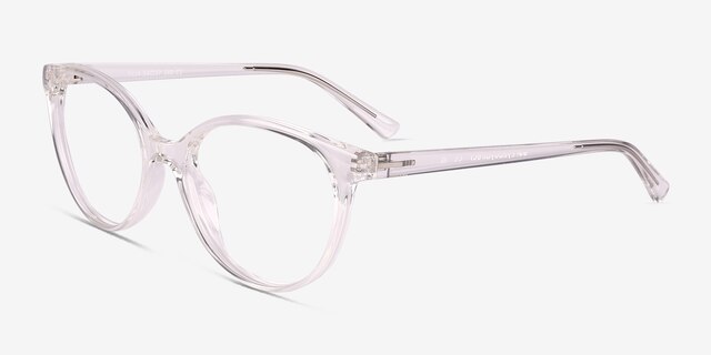 Tilia Shiny Clear Eco-friendlyEyeglass Frames from EyeBuyDirect, Angle View
