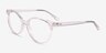 Tilia Shiny Clear Eco-friendlyEyeglass Frames from EyeBuyDirect, Angle View
