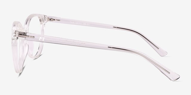 Tilia Shiny Clear Eco-friendlyEyeglass Frames from EyeBuyDirect, Side View