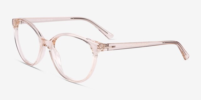 Tilia Crystal Champagne Eco-friendlyEyeglass Frames from EyeBuyDirect, Angle View