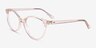 Tilia Crystal Champagne Eco-friendlyEyeglass Frames from EyeBuyDirect, Angle View