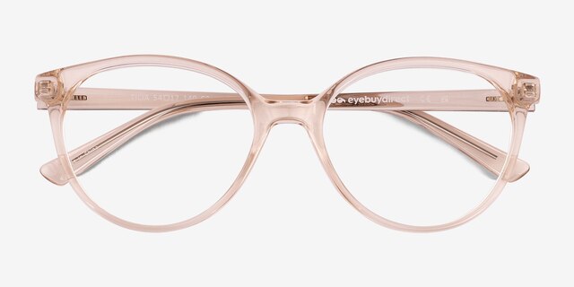 Tilia Crystal Champagne Eco-friendlyEyeglass Frames from EyeBuyDirect, Closed View