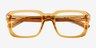 Wilder Crystal Light Brown AcetateEyeglass Frames from EyeBuyDirect, Closed View