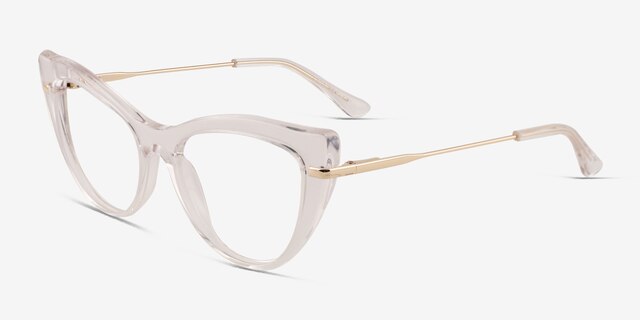 Calla Clear AcetateEyeglass Frames from EyeBuyDirect, Angle View