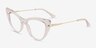 Calla Clear AcetateEyeglass Frames from EyeBuyDirect, Angle View