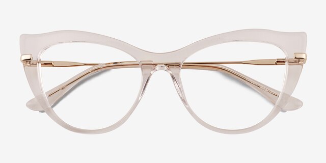 Calla Clear AcetateEyeglass Frames from EyeBuyDirect, Closed View