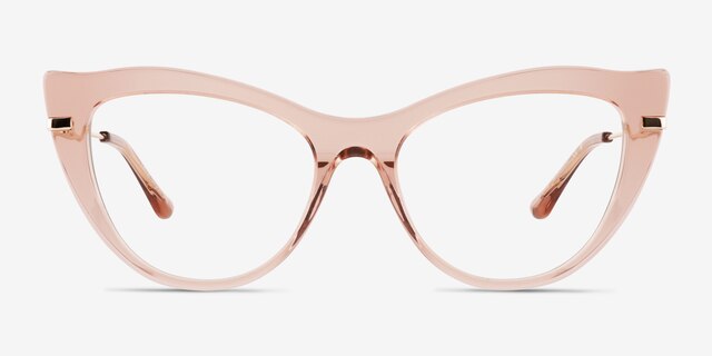 Calla Crystal Pink AcetateEyeglass Frames from EyeBuyDirect, Front View
