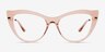 Calla Crystal Pink AcetateEyeglass Frames from EyeBuyDirect, Front View