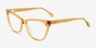 Rue Crystal Yellow AcetateEyeglass Frames from EyeBuyDirect, Angle View