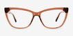 Rue Crystal Brown Alternative MaterialsEyeglass Frames from EyeBuyDirect, Front View