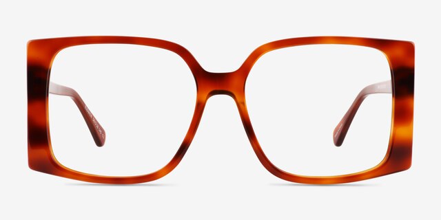 Elowen Translucent Tortoise AcetateEyeglass Frames from EyeBuyDirect, Front View