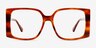 Elowen Translucent Tortoise AcetateEyeglass Frames from EyeBuyDirect, Front View