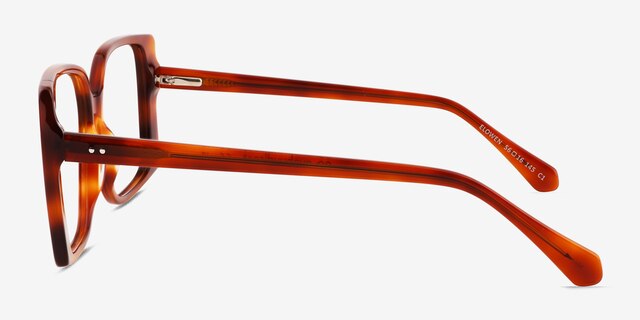 Elowen Translucent Tortoise AcetateEyeglass Frames from EyeBuyDirect, Side View