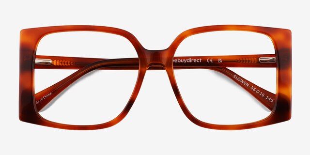 Elowen Translucent Tortoise AcetateEyeglass Frames from EyeBuyDirect, Closed View