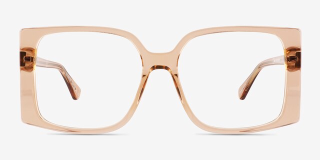 Elowen Crystal Brown AcetateEyeglass Frames from EyeBuyDirect, Front View
