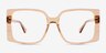 Elowen Crystal Brown AcetateEyeglass Frames from EyeBuyDirect, Front View