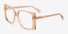 Elowen Crystal Brown AcetateEyeglass Frames from EyeBuyDirect, Angle View