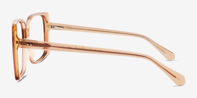 Elowen Crystal Brown AcetateEyeglass Frames from EyeBuyDirect, Side View