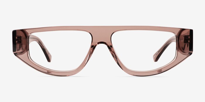 Tempora Crystal Brown Acetate Eyeglass Frames from EyeBuyDirect