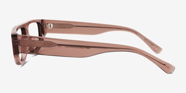 Tempora Crystal Brown AcetateEyeglass Frames from EyeBuyDirect, Side View