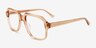 Bramble Crystal Brown AcetateEyeglass Frames from EyeBuyDirect, Angle View