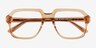 Bramble Crystal Brown AcetateEyeglass Frames from EyeBuyDirect, Closed View