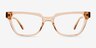 Alyssum Crystal Brown AcetateEyeglass Frames from EyeBuyDirect, Front View
