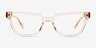 Alyssum Translucent Nude AcetateEyeglass Frames from EyeBuyDirect, Front View