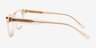 Alyssum Translucent Nude AcetateEyeglass Frames from EyeBuyDirect, Side View