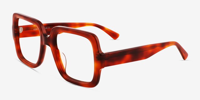 Koru Tortoise AcetateEyeglass Frames from EyeBuyDirect, Angle View