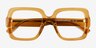 Koru Crystal Brown AcetateEyeglass Frames from EyeBuyDirect, Closed View