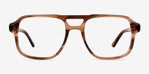 Clay Crystal Brown Acetate Eyeglass Frames